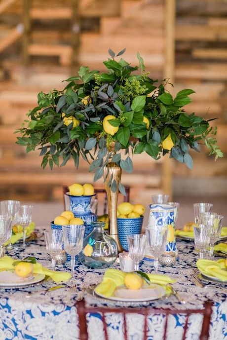 lemon amalfi style table