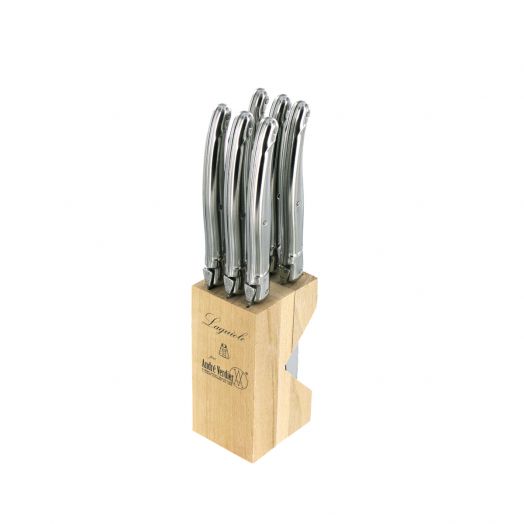 SS Steak Knives and Knife block