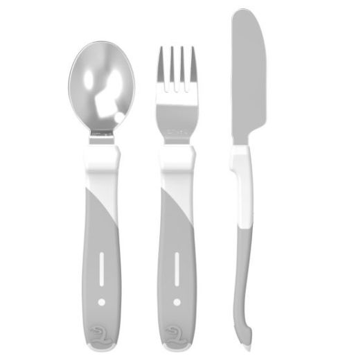 Learn Cutlery Stainless Steel White